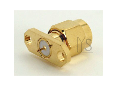 SMA Male 2 Holes Panel Terminal &Phi;0.5mm Blunt Post connector