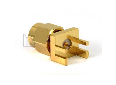 SMA Male&nbsp;Straight Edge Type For 1.75 mm PCB Terminal Tab connector